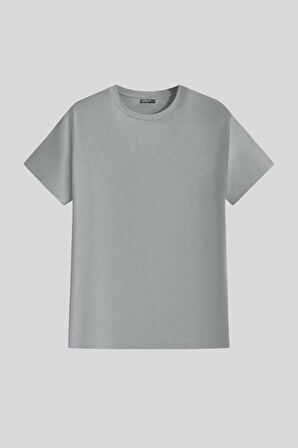 Erkek %100 Pamuk Slim Fit Dar Kesim Bisiklet Yaka BasicTişört BASIC-TSHIRT