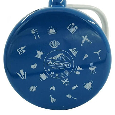 Orcamp Retro Emaye Kamp Çaydanlığı Alt Mavi 2.5 L