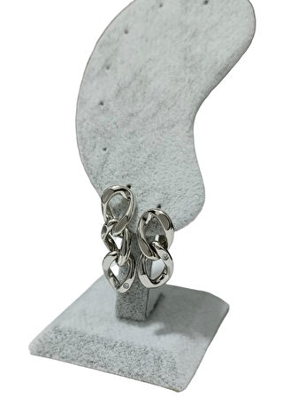 Kadın Çelik Küpe Zincir Model