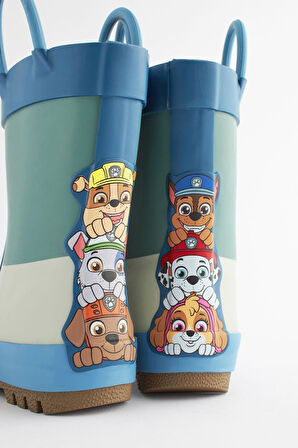 Next Baby Mavi Renk Bloklu Paw Patrol Desenli Yağmur Çizmesi /Bot