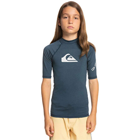 Quiksilver All Time UV Korumalı Kısa Kollu Çocuk Mayosu EQBWR03212-Navy
