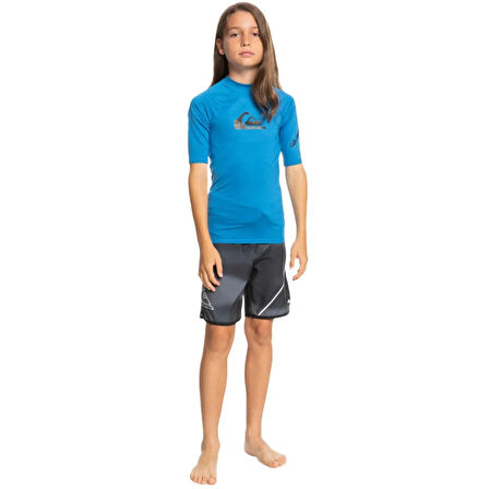 Quiksilver All Time UV Korumalı Kısa Kollu Çocuk Mayosu EQBWR03212-Blue