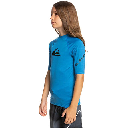 Quiksilver All Time UV Korumalı Kısa Kollu Çocuk Mayosu EQBWR03212-Blue