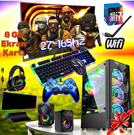 DAGMOR BNGİ78G İNTEL İ7 16 GB RAM 500 GB M2 NVME SSD 8 GB GPU KART 27' CURVED FULL TAKIM SET PC