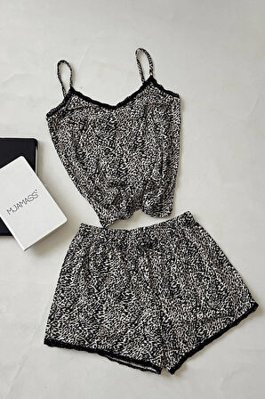 Desenli Penye Askılı Takım