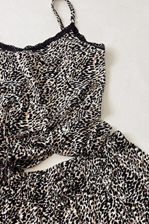 Desenli Penye Askılı Takım