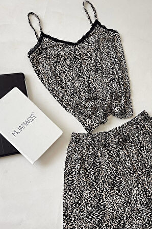 Desenli Penye Askılı Takım