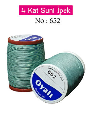Oyalı 4 Kat Suni İpek İplik İğne Oyası Boncuk İpi Tığ Oyası No:652