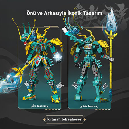 Sembo Block Mystic Armor Çin Ejderi Figür Yapı Bloğu Seti 478 Parça