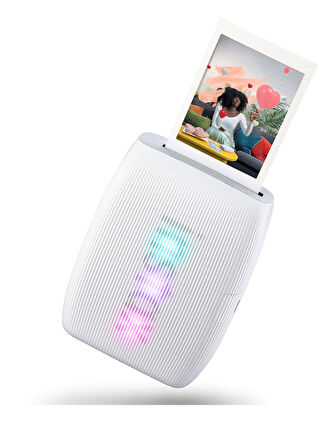 Fujifilm Instax mini Link 3 Beyaz Akıllı Telefon Yazıcısı Beyaz Çanta Deri Albüm ve 20'li Mini Film