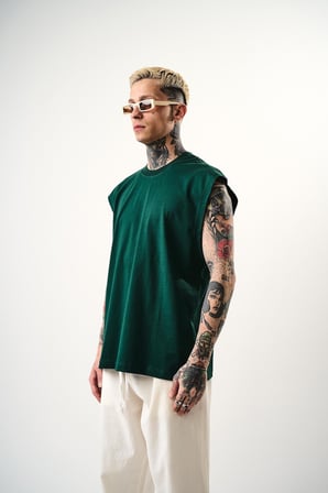 Erkek Basic Tank Top Atlet Nefti
