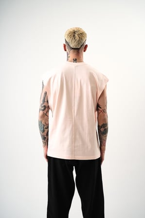 Erkek Basic Tank Top Atlet Pembe