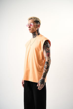 Erkek Basic Tank Top Atlet Şeftali