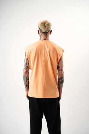 Erkek Basic Tank Top Atlet Şeftali