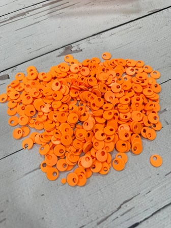 10 mm (1 cm) Suni Deri Pul Çanta, Supla, Patik Pulu 25 gr 01 Turuncu
