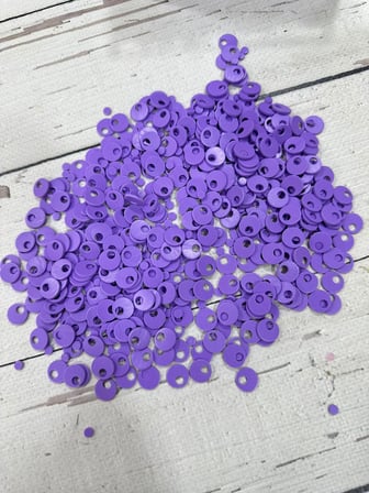 10 mm (1 cm) Suni Deri Pul Çanta, Supla, Patik Pulu 25 gr 02 Mor