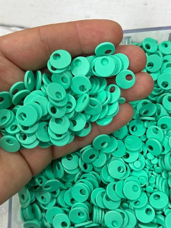 10 mm (1 cm) Suni Deri Pul Çanta, Supla, Patik Pulu 25 gr 06 Su Yeşili