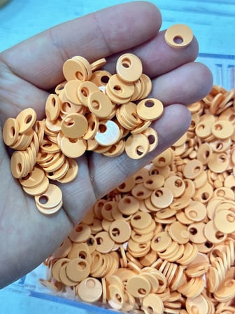10 mm (1 cm) Suni Deri Pul Çanta, Supla, Patik Pulu 25 gr 09 Açık Turuncu