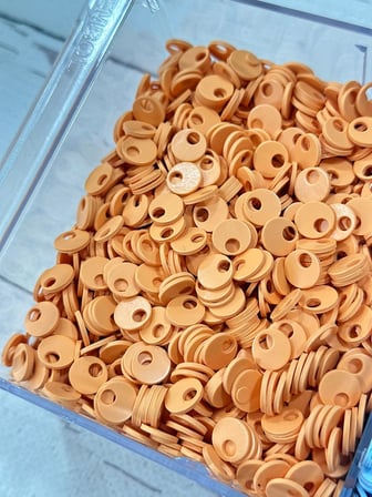 10 mm (1 cm) Suni Deri Pul Çanta, Supla, Patik Pulu 25 gr 09 Açık Turuncu
