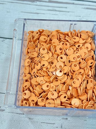 10 mm (1 cm) Suni Deri Pul Çanta, Supla, Patik Pulu 25 gr 09 Açık Turuncu