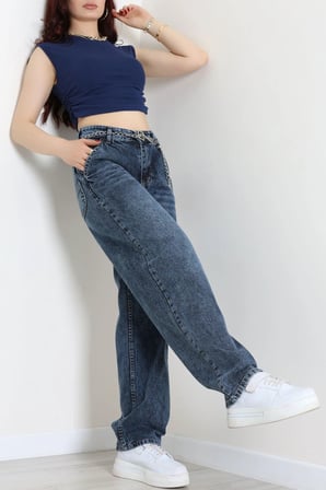 Modi Green Yan Cep Baggy Kot Pantolon Koyumavi - 32876.2059.