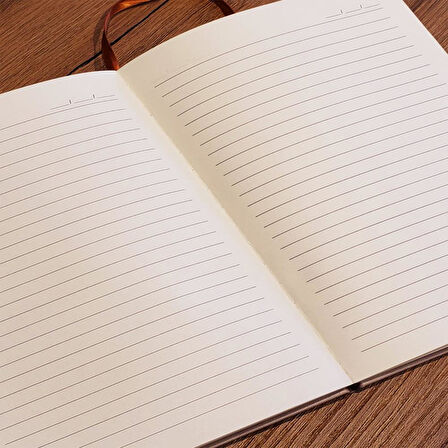 Çizgili Deri Defter
