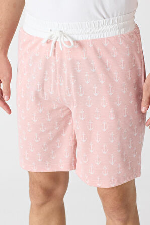 Erkek Raht Kesim Şort Pembe