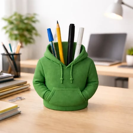 Hoodie Tasarımlı Kalemlik | Kapüşonlu Masaüstü Kalem Organizeri
