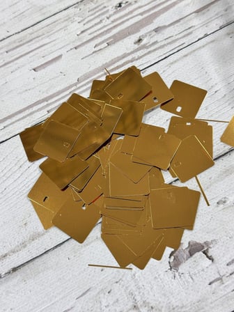 Kare Pul Çanta, Supla Pulu 25 gr 30X30 mm (3X3 cm)  3 Gold