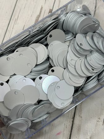 30 mm (3 cm) Pul Çanta, Supla Pulu 25 gr 20 Kül Rengi