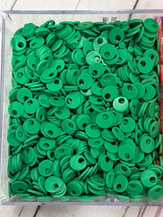 10 mm (1 cm) Suni Deri Pul Çanta, Supla, Patik Pulu 25 gr 14 Yeşil