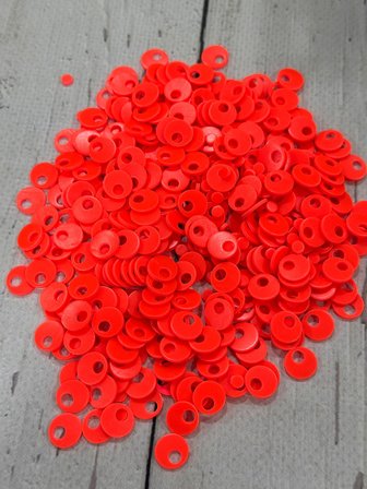 10 mm (1 cm) Suni Deri Pul Çanta, Supla, Patik Pulu 25 gr 15 Fosfor Turuncu