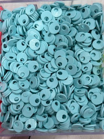 10 mm (1 cm) Suni Deri Pul Çanta, Supla, Patik Pulu 25 gr 17 Turkuaz