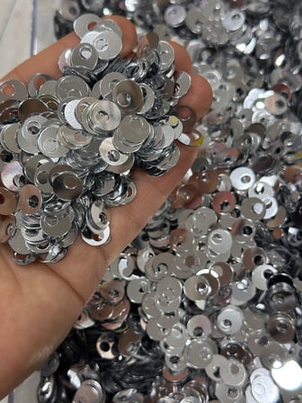 10 mm (1 cm) Pul Çanta, Supla, Patik Pulu 25 gr 2 Gümüş