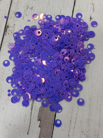 10 mm (1 cm) Pul Çanta, Supla, Patik Pulu 25 gr 6 Lila Yanardöner