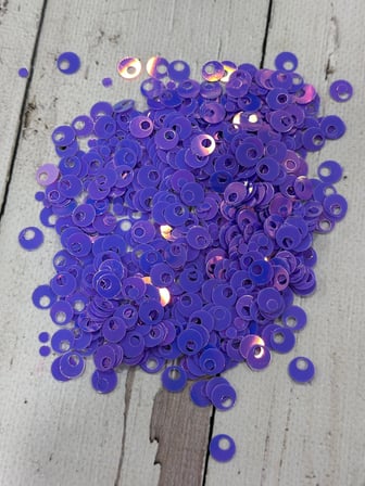 10 mm (1 cm) Pul Çanta, Supla, Patik Pulu 25 gr 6 Lila Yanardöner
