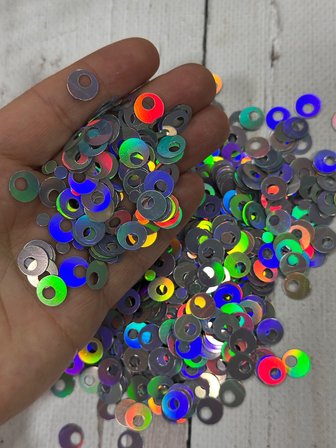 10 mm (1 cm) Pul Çanta, Supla, Patik Pulu 25 gr 9 Gökkuşağı