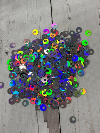 10 mm (1 cm) Pul Çanta, Supla, Patik Pulu 25 gr 9 Gökkuşağı