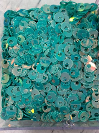 10 mm (1 cm) Pul Çanta, Supla, Patik Pulu 25 gr 10 Su Yeşili