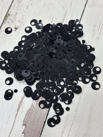 10 mm (1 cm) Pul Çanta, Supla, Patik Pulu 25 gr 15 Siyah