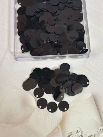 20 mm (2 cm) Pul Çanta, Supla, Patik Pulu 25 gr 1 Siyah