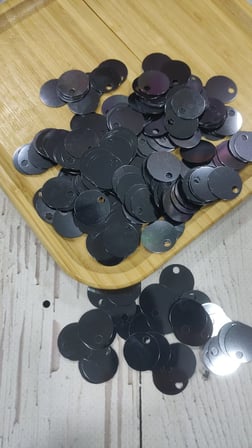 20 mm (2 cm) Pul Çanta, Supla, Patik Pulu 25 gr 2 Füme