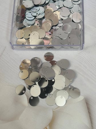 20 mm (2 cm) Pul Çanta, Supla, Patik Pulu 25 gr 4 Gümüş