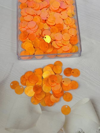 20 mm (2 cm) Pul Çanta, Supla, Patik Pulu 25 gr 10 Turuncu