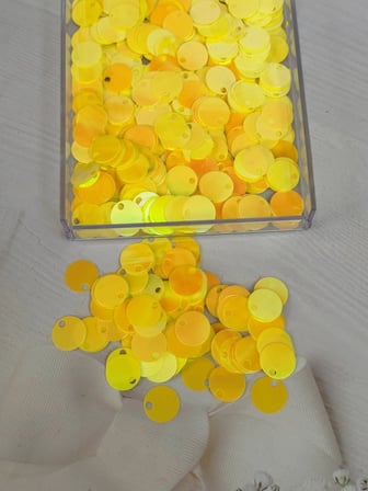 20 mm (2 cm) Pul Çanta, Supla, Patik Pulu 25 gr 12 Sarı