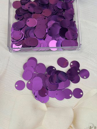 20 mm (2 cm) Pul Çanta, Supla, Patik Pulu 25 gr 13 Mor