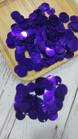 20 mm (2 cm) Pul Çanta, Supla, Patik Pulu 25 gr 14 Koyu Mor