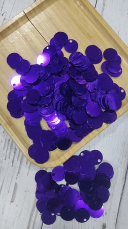 20 mm (2 cm) Pul Çanta, Supla, Patik Pulu 25 gr 14 Koyu Mor