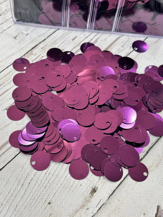 20 mm (2 cm) Pul Çanta, Supla, Patik Pulu 25 gr 16 Mürdüm
