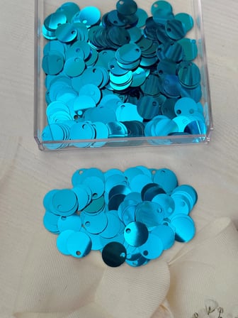 20 mm (2 cm) Pul Çanta, Supla, Patik Pulu 25 gr 27 Mavi